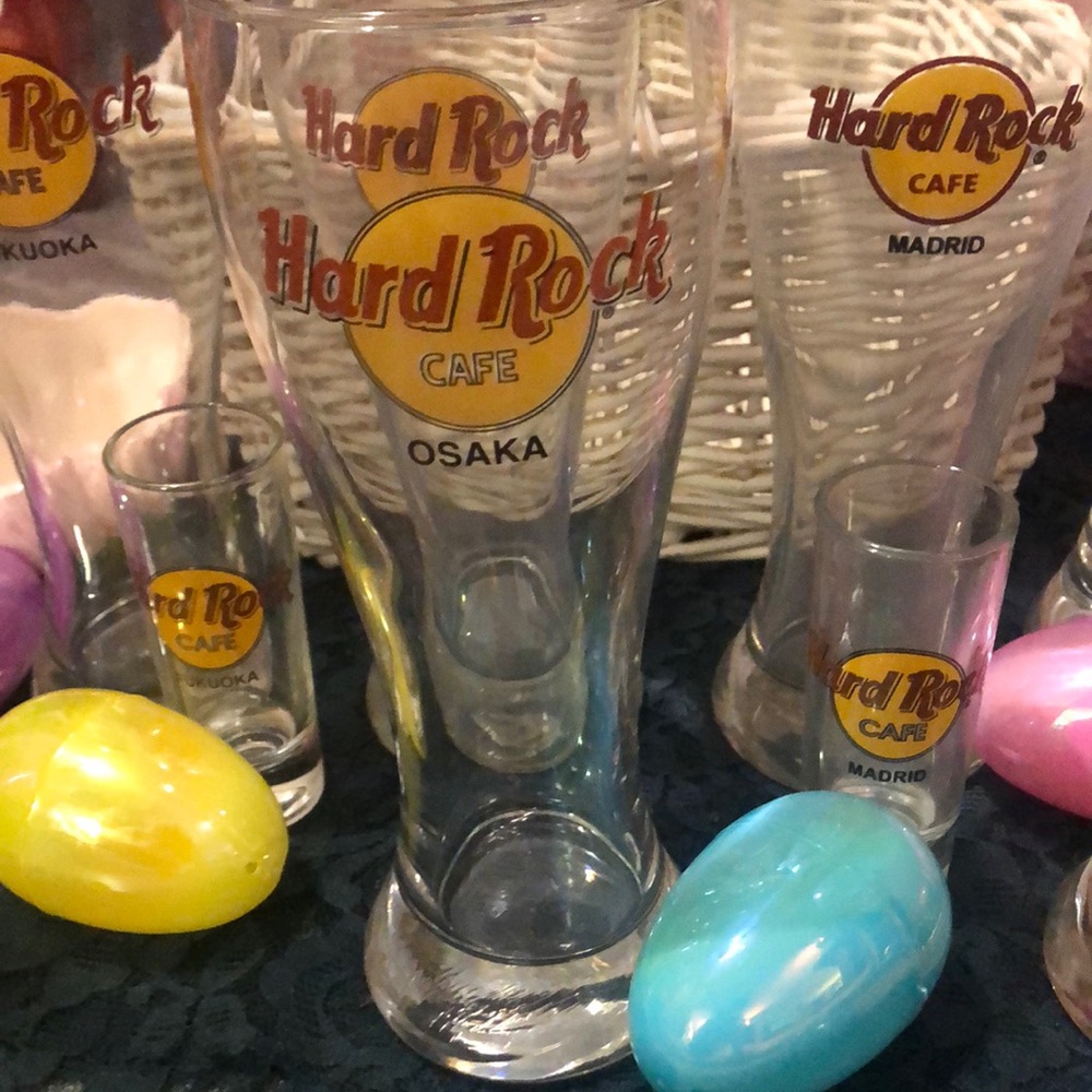 OSAKA / HARD ROCK CAFE / HEFEWIEZEN GLASSWARE